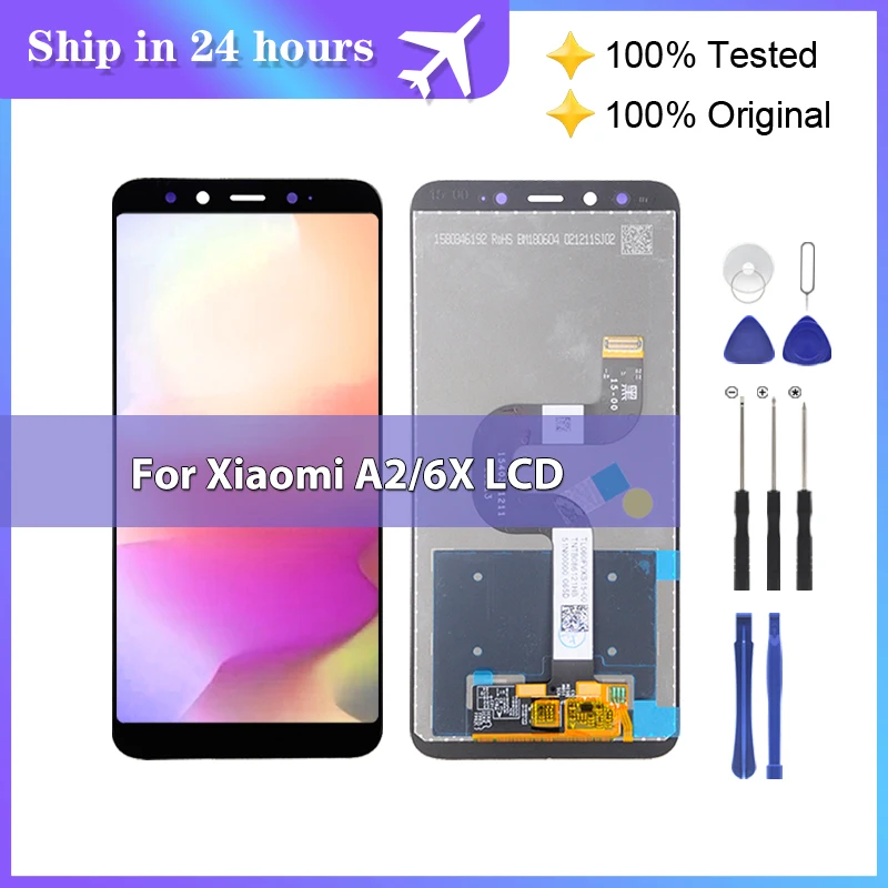 

1Pcs 5.99 Inch For Xiaomi MI A2 lcd Touch Screen Digitizer Repair Part Assembly Mi 6X Display Free Shipping With Tools