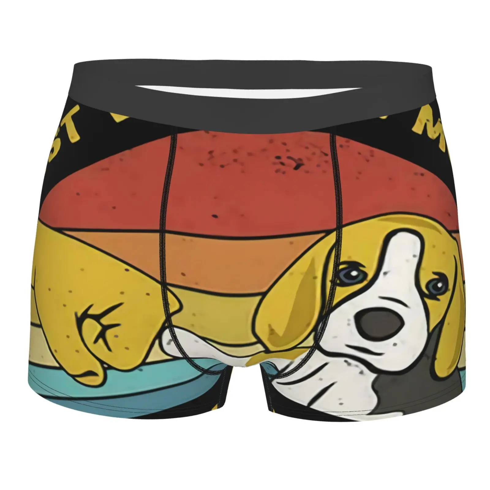 

Трусы-боксеры Beagle Mom Ever Dog женские, пикантное нижнее белье для мужчин и женщин, роскошные пикантные трусы белого цвета