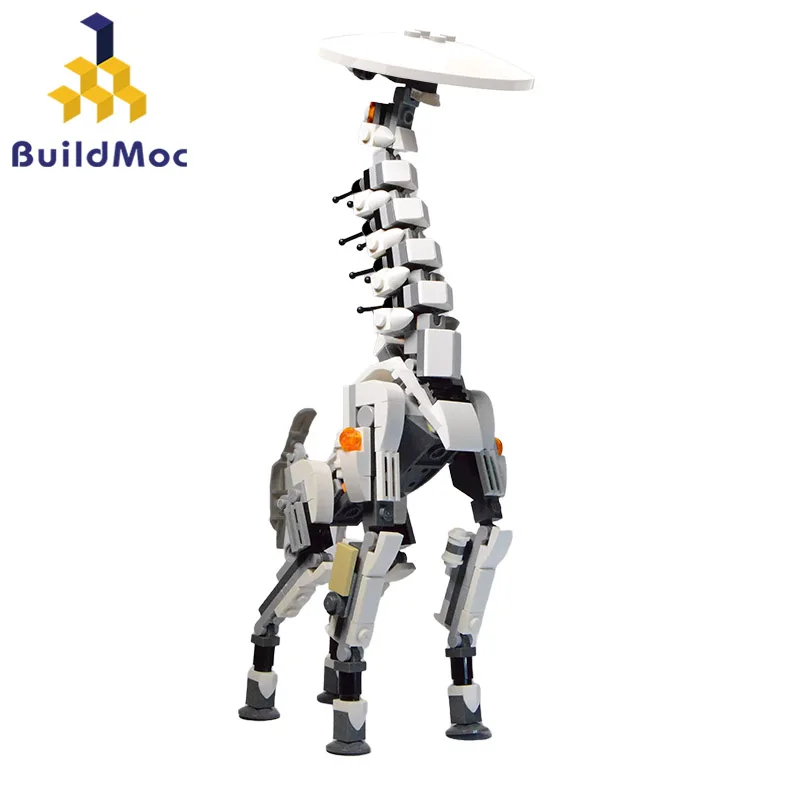 

BuildMoc Horizon Mecha Long-Necked Beast Monster Building Blocks Set Zero Dawn West Deer Animal Bricks DIY Toy For Children Gift