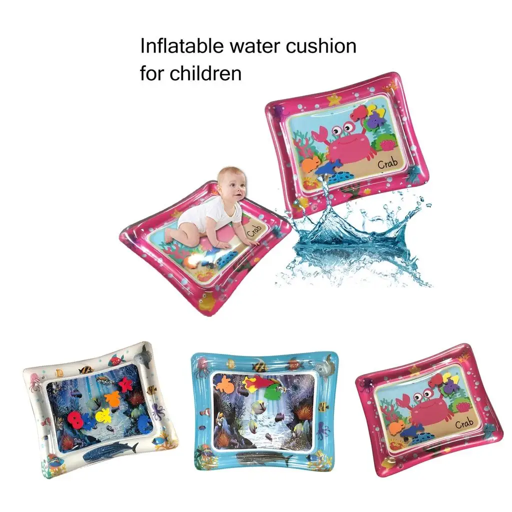 

Inflatable Tummy Time Water Play Mat for Infants - Babies Fun Activity Play Center Stimulation Growth, 26 x 20 x 2 inch