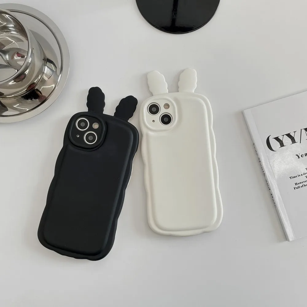 

Плюшевый чехол для телефона с кроличьими ушками для iphone 12Promax 12Pro 12 11 13ProMax 13Pro 13 14 14Pro 14Plus 14Promax, мягкий чехол