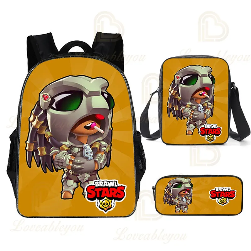 

Kids Student NEW Rico and Star, Child Bags Shooting Game 3d Schoolbag Boys Girls Pencil Sally Leon Backpack Teen Bag