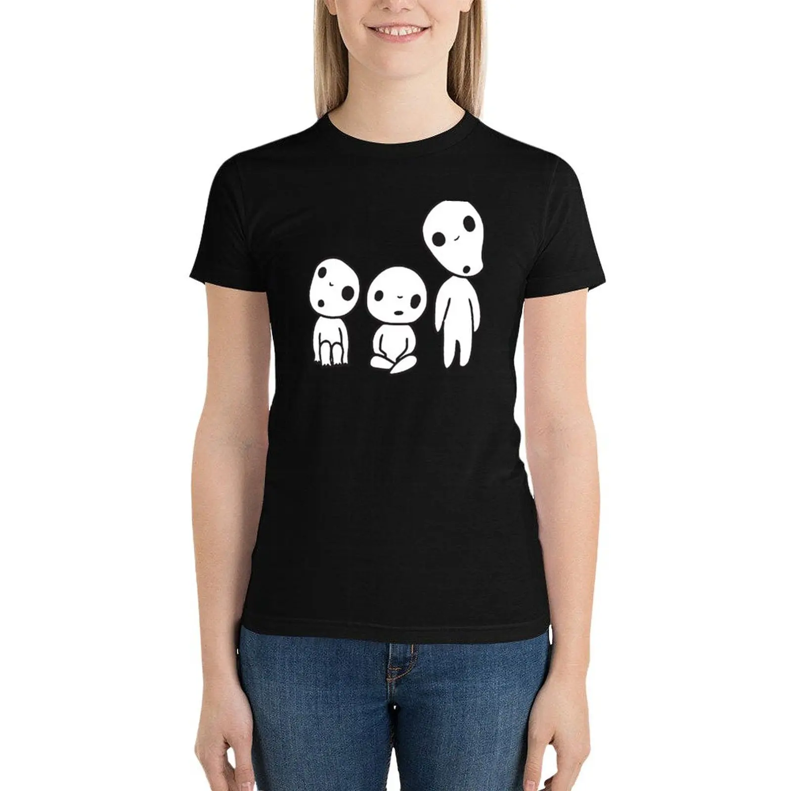 Футболка Kodama искусственные топы аниме великолепные футболки для женщин из