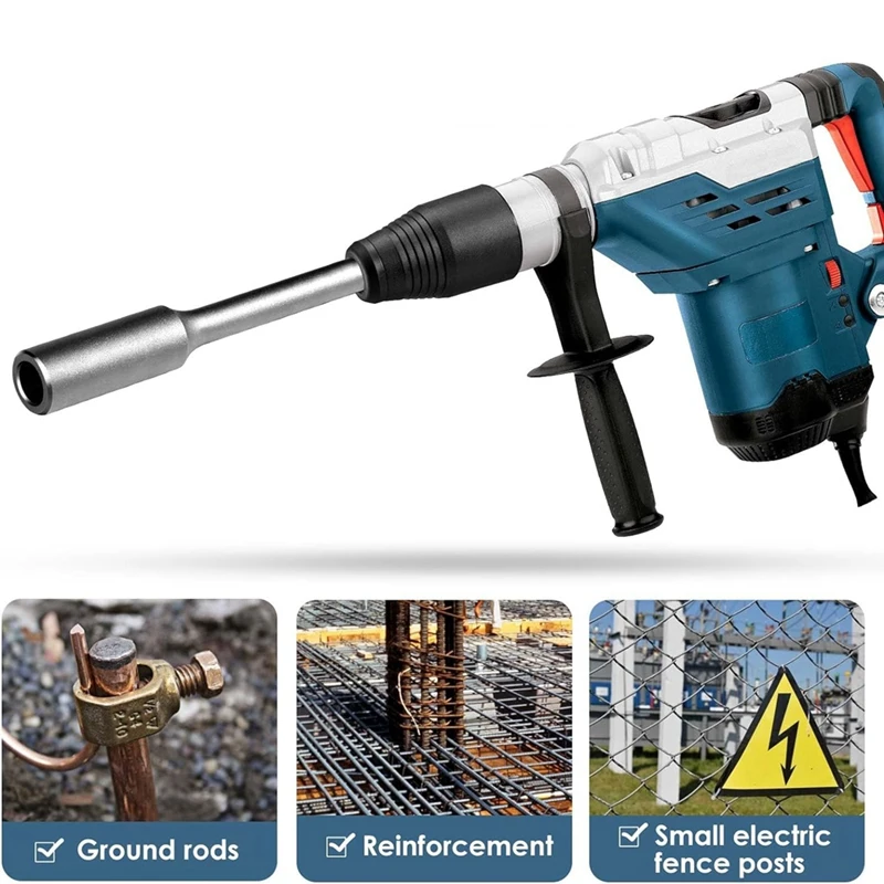 Отвертка заземляющего стержня SDS-MAX для комплекта заземляющей стали 5/8 дюйма и 3/4