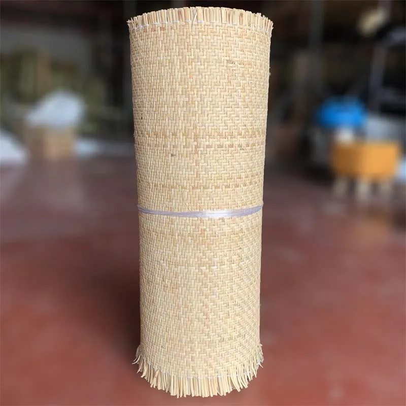 Handmade Weaving Natural Real Indonesian Cane Webbing Rattan Roll Hotel Ceiling Home Furniture Cabinet Chair Decor