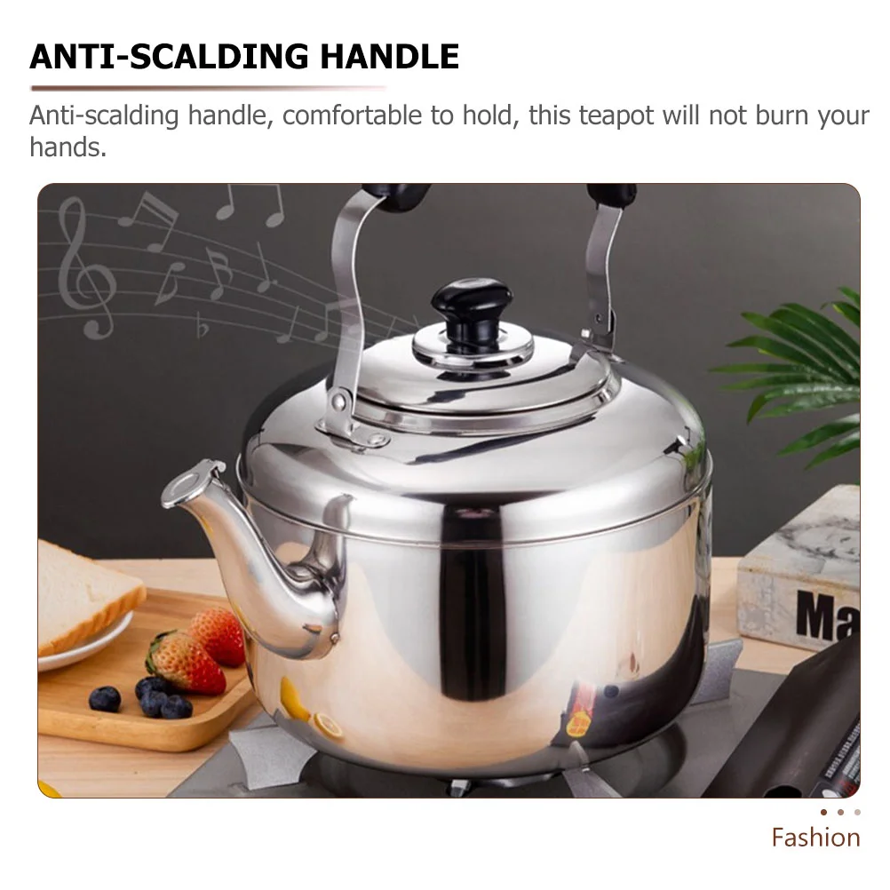 

Kettle Teastovetop Whistling Stainless Stovesteel Teapotboiling Pot Gas Kettles Pots Hot Camping Boiler Loud Coffee Teapots