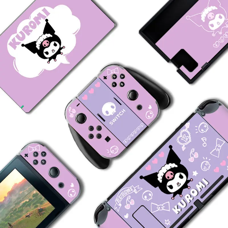 

Sanrio Kuromi Cinnamoroll Mymelody почтовый переключатель Oled наклейка Nintendo Защитная пленка для игровой машины Ns наклейка для болеутоляющего аппарата