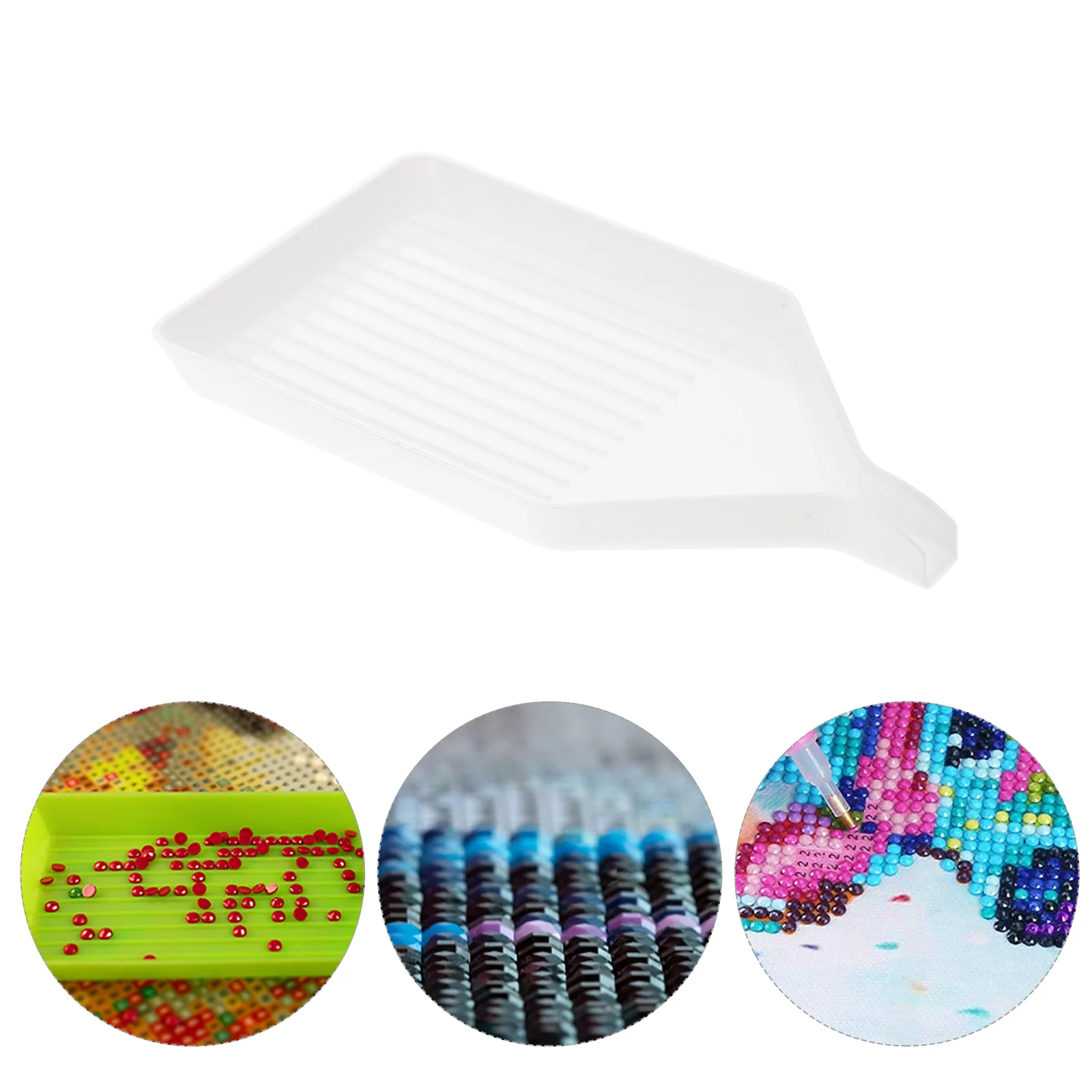

Tray Diamond Sorting Tool Bead Cross Plate Nail Triangle Organizer Trays Painting Beads Rhinestone Mixing Storage Tools Plates