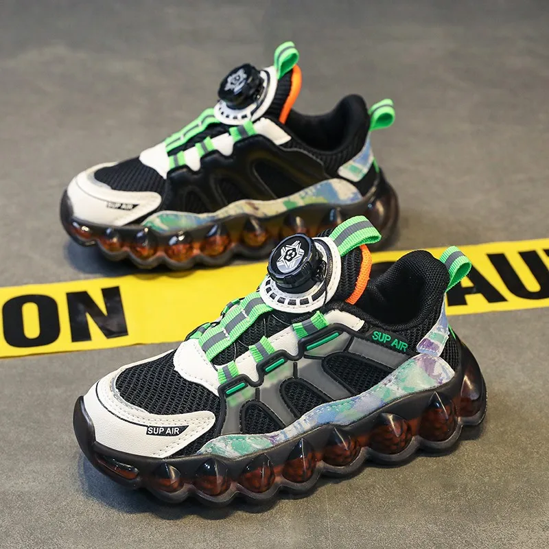 

New Cool Children Boy Sport Shoe Quick Lacing Young Girls Casual SneakersBrand Boy Running Shoes Comfortable School Shoe Girls