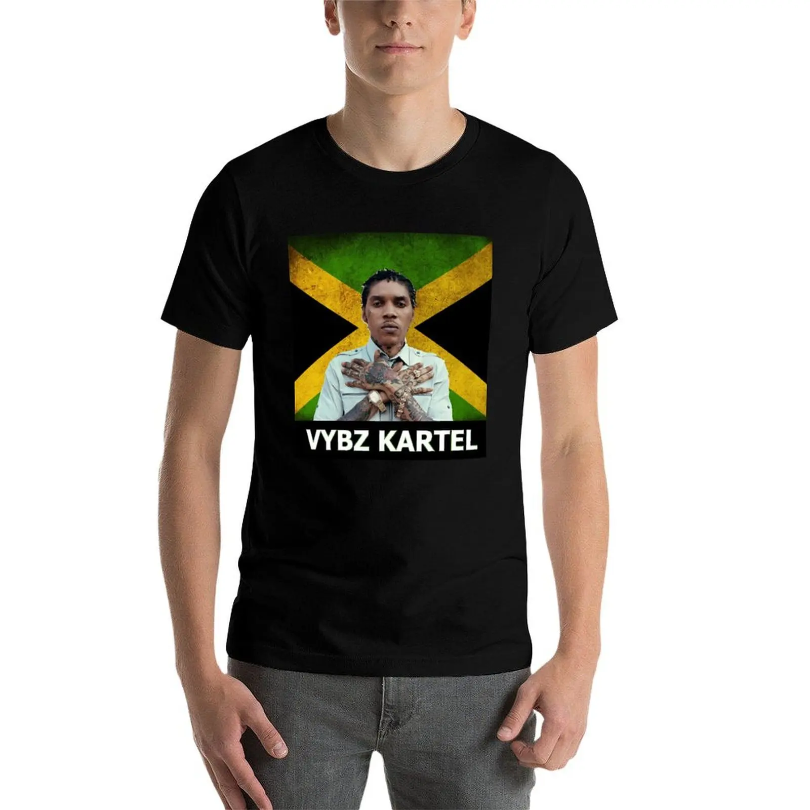 Фото Футболка Vybz For Fans, хлопковые футболки для мужчин, 100% хлопковая мужская футболка, хлопковые футболки для мужчин, футболки с графическим рисунком, футболка №3