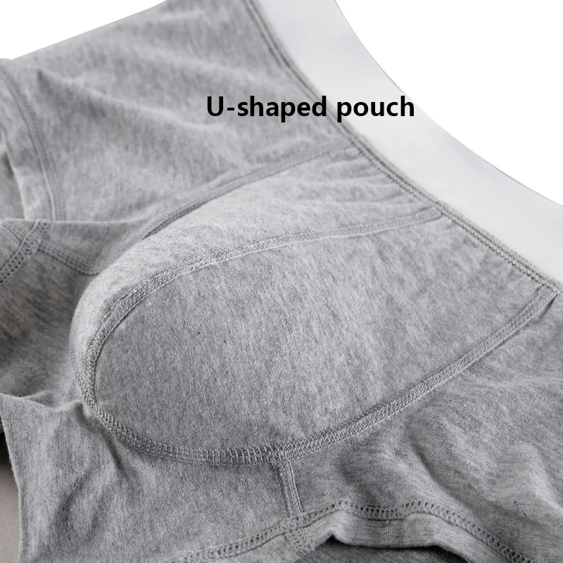 3Pcs Boxer Men Cotton Underwear Sexy Knickers for Men Sexy Panties Underpants Boxers cueca Shorts Fashion Black calzoncillos