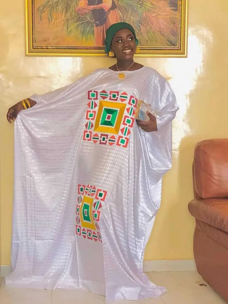 Оригинальное традиционное платье Bazin Африканский наряд для выпускного вечера