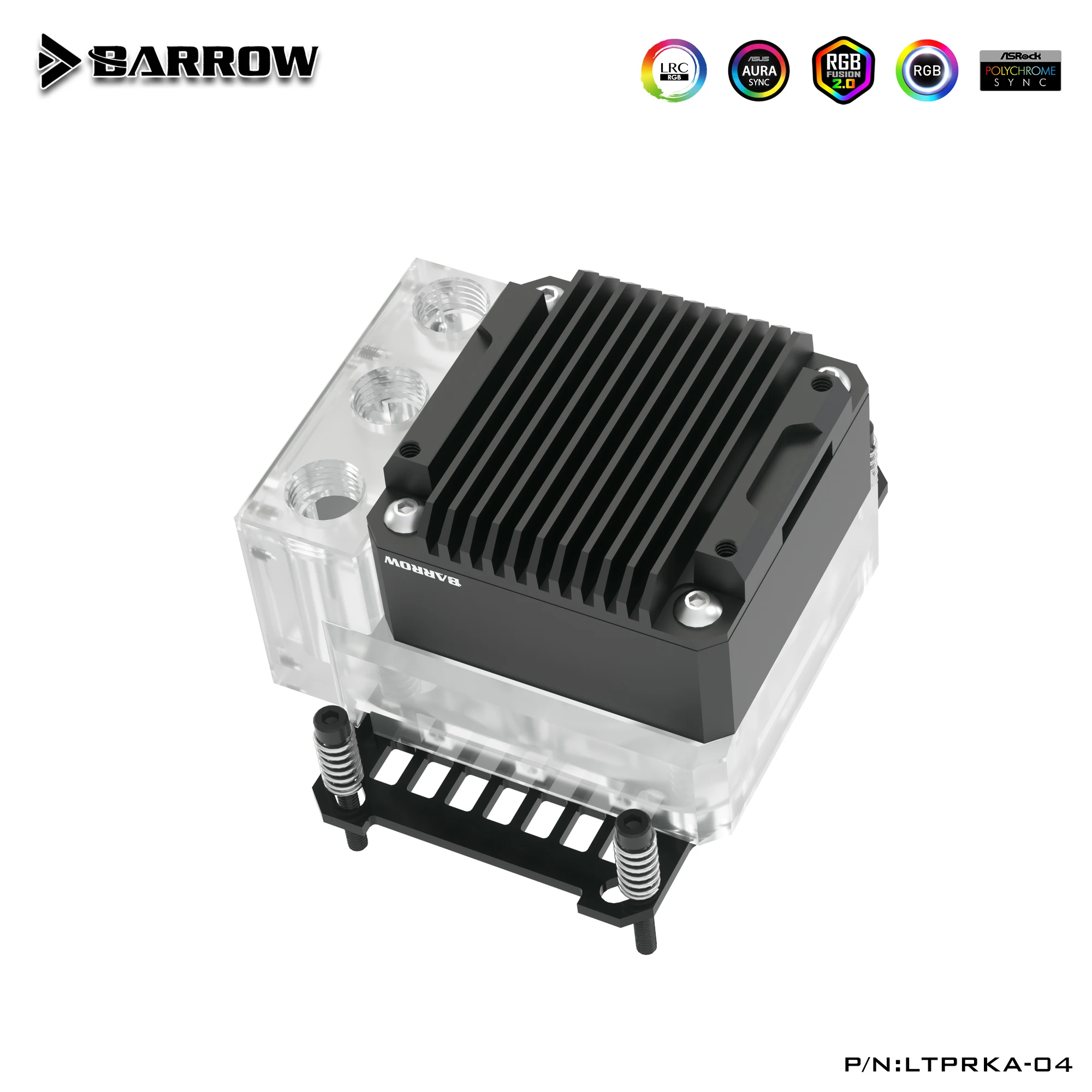 Фото Встроенный водяной охладитель Barrow для процессора Intel LGA1700 1200 115X/AMD, резервуар для водяного блока, ШИМ-насос 17 Вт LTPRK-04I LTPRKA-04 №3
