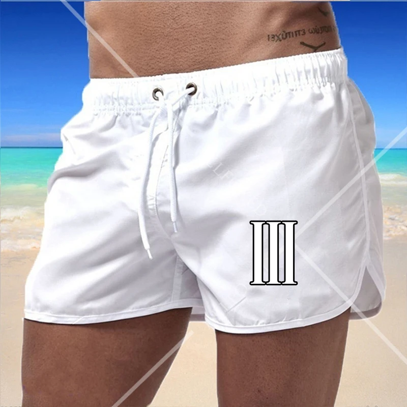 

Summer Men's Swimwear Shorts Brand Beachwear Sexy Swim Trunks Men Swimsuit Low Waist Breathable Beach Wear