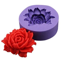 angrly 3d rose flower silicone mold fondant cake decorating chocolate cookie soap polymer clay resin kitchen baking molds tools