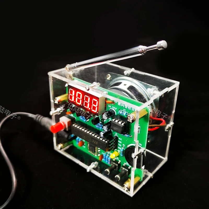 Цифровой трубчатый дисплей радио DIY Kit FM цифровой радиоприемник электронная