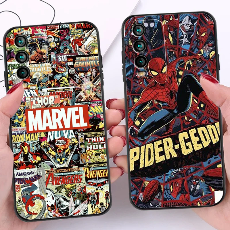 

Marvel Avengers LOGO Phone Cases For Xiaomi Redmi Note 10 10 Pro 10S Redmi Note 10 5G Back Cover Carcasa Soft TPU Funda