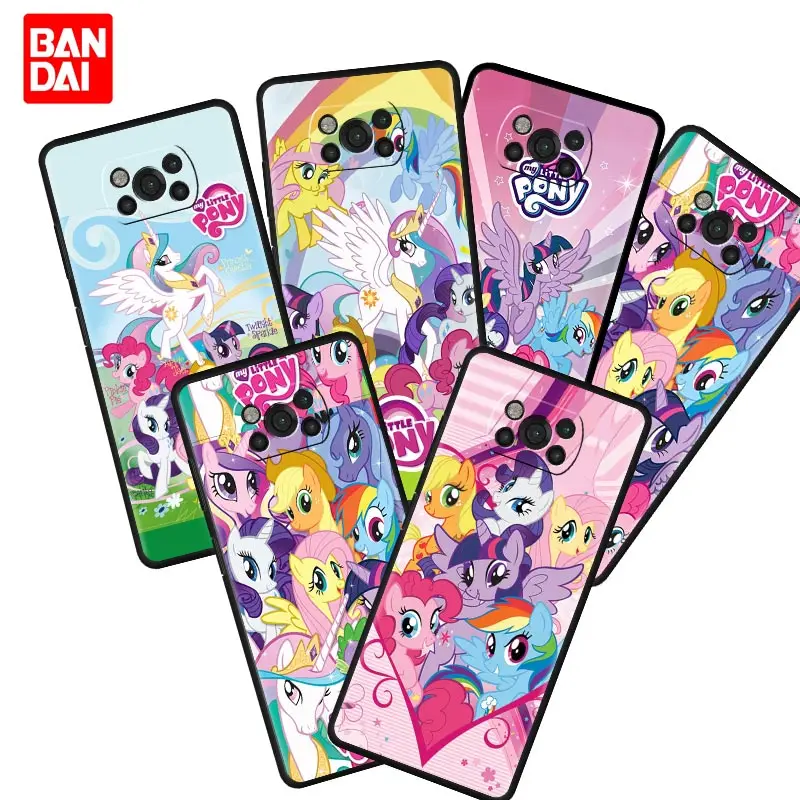 My Little Pony Horse Anime Case for Xiaomi Mi Poco X3 NFC F3 Redmi Note 9s 9 9A 9C 8 10 11 9T 8T 10T K40 Pro Plus Back Cover