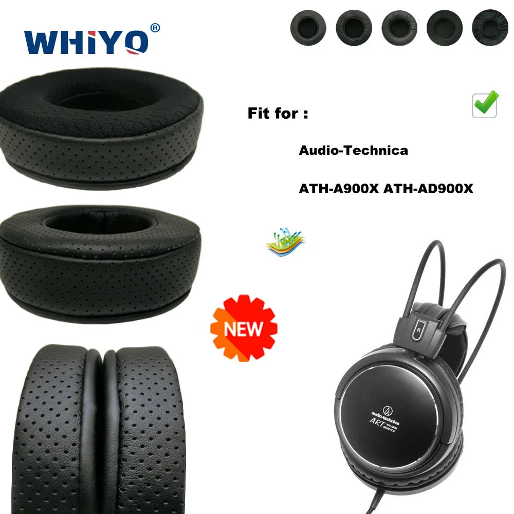 

Replacement Ear Pads for Audio-Technica ATH A900X AD900X Headset Parts Leather Cushion Velvet Earmuff Headset Sleeve Cover