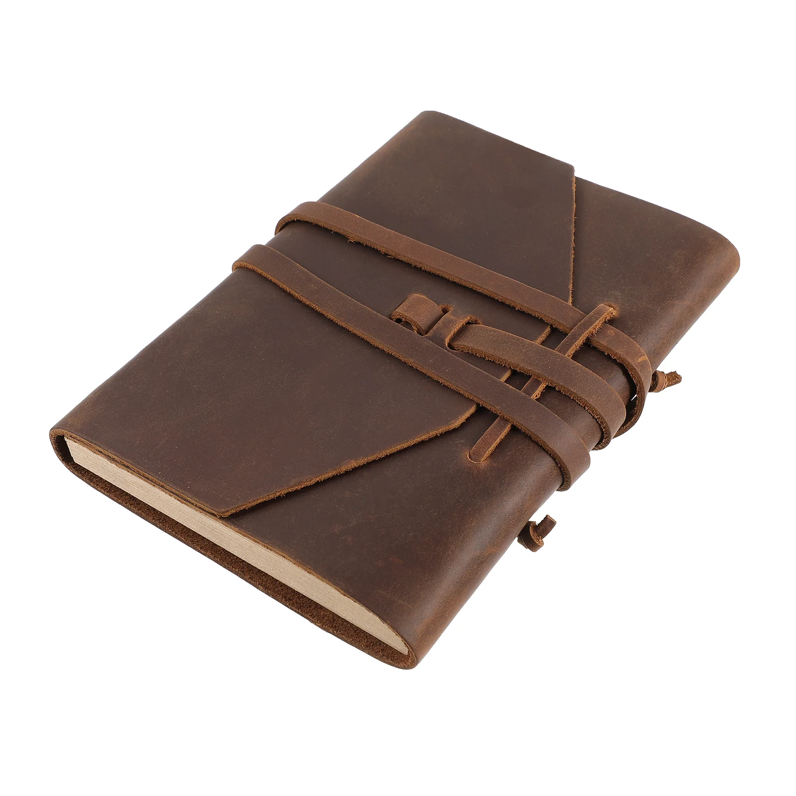 

1 Pc Classic Unique Diary Book Wrap Closure Notebook Journal Book for Men
