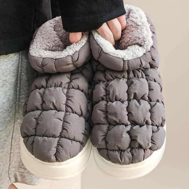 Platform Shoe for Female Warm Winter Woman Flat Heels Lovely Furry Short Boots Ladies Booties Outdoor Snow Boot