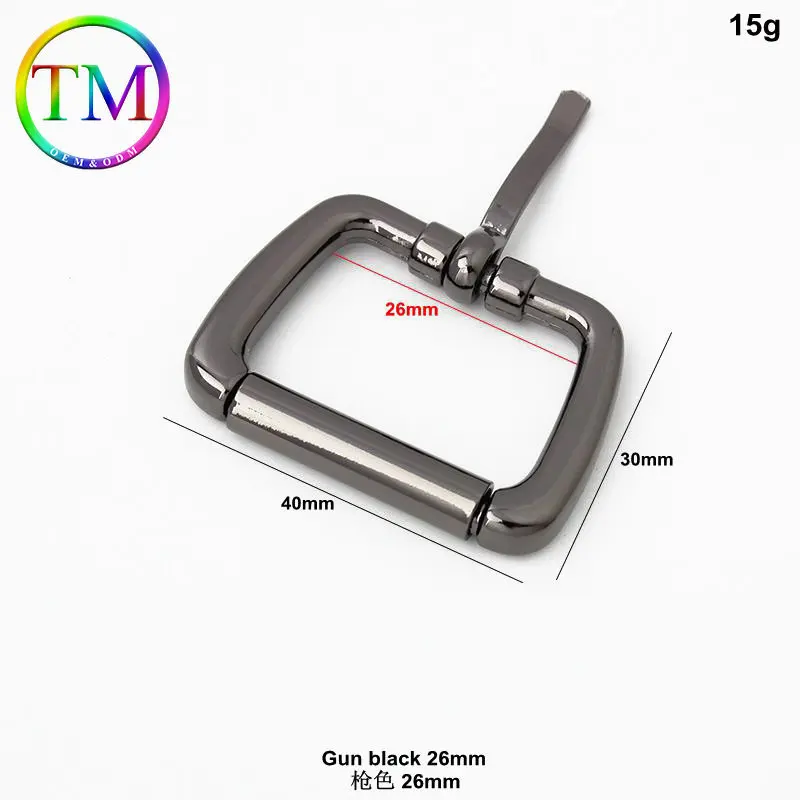 10-50Pcs Customized Metal Turn Buckle Rectangle Shape Single Pin Buckles For Diy Bag Adjuster Buckle Accessory