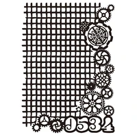 2022 spring plaid steamer trunk numbers stencils diy scrapbooking cards making album diary paper crafts decoration coloring mold