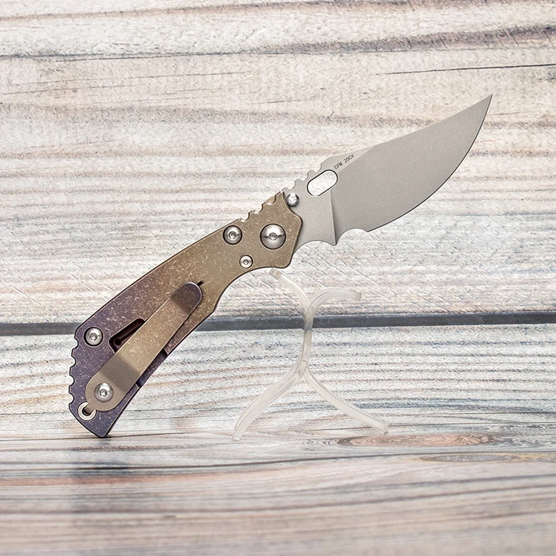 Складной нож сглаза из страйдера PT клинок CPM 20CV титановая ручка с градиентом на