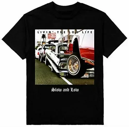 Мужская тяжелая футболка Slow and Low Impallaa Rider с принтом на футболке Shaka Wear2024