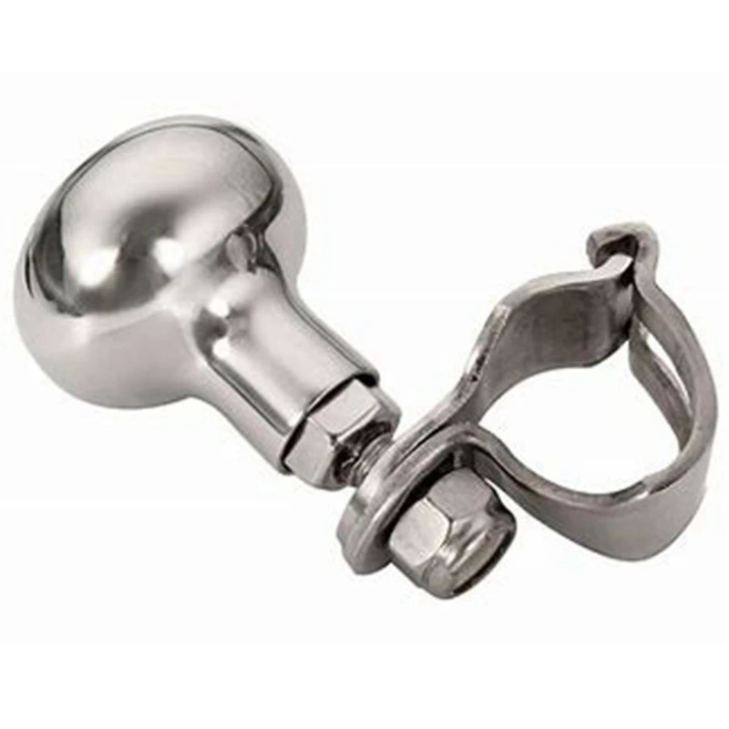 

Universal Stainless Steel Steering Wheel Spinner Heavy Duty Car Truck Marine Boat Handle Power Knob