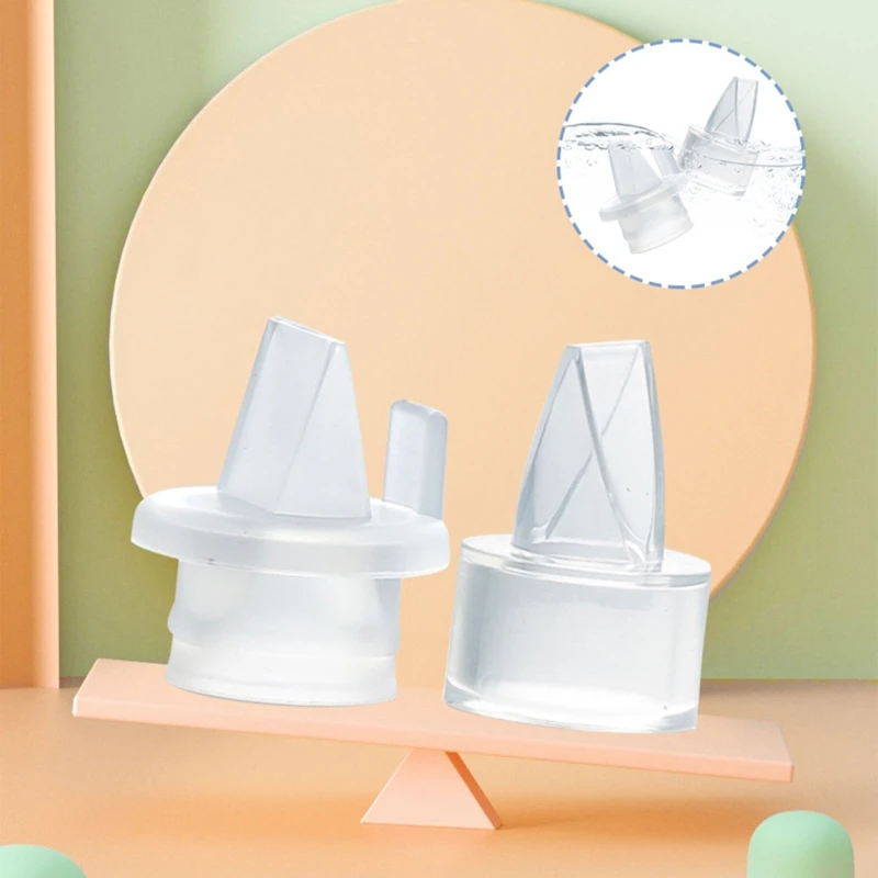 

1PC Duckbill Valve For Manual Electric Breast Pumps for Backflow Protection Breast Pump Accessory Transparent Silicone QX2D