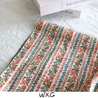 heavy industry multicolor exquisite striped flower embroidery brocade jacquard fashion fabric fabric diy
