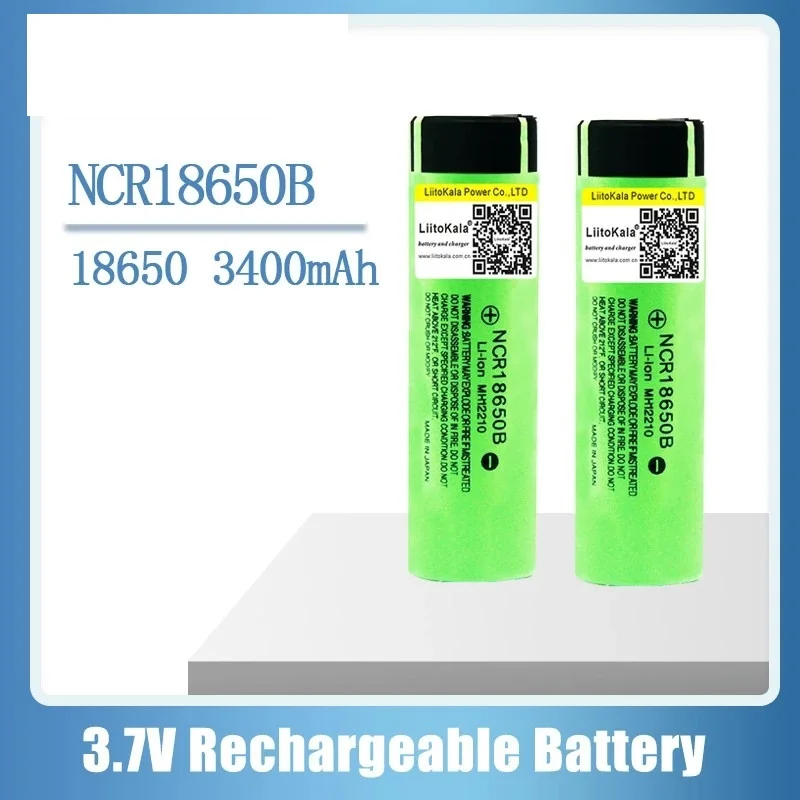 

Оригинальный перезаряжаемый литиевый аккумулятор для фонарика liitokala 18650 NCR18650B 3,7 в 3400 мАч