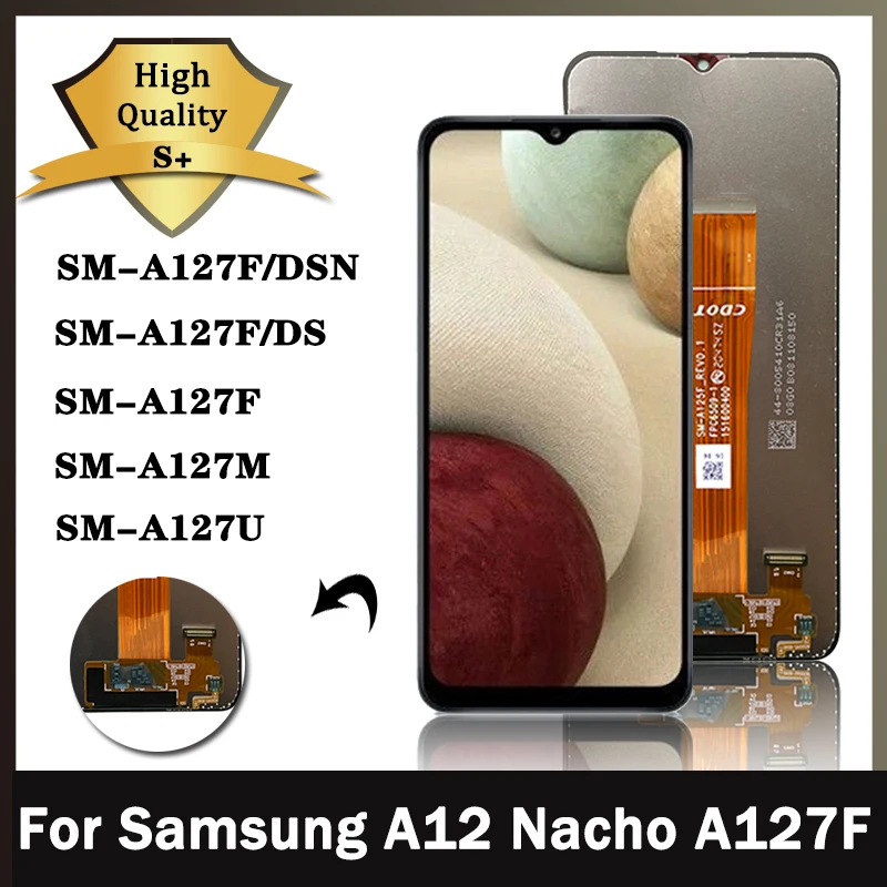 65-original-lcd-for-samsung-galaxy-a12-nacho-sm-a127f-a127-a12s-lcd-with-frame-display-touch-screen-digitizer-assembly-replace