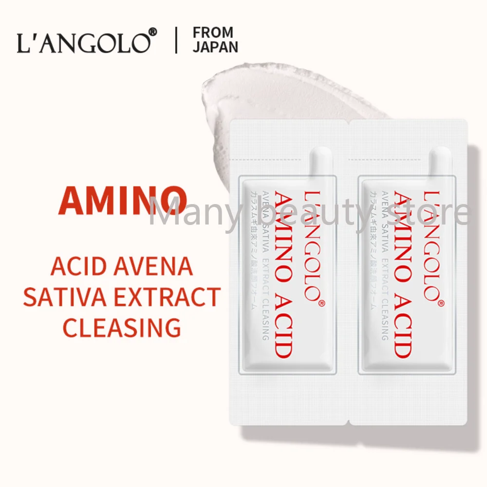 Japanese Skin Care L'ANGOLO Oatmeal Cleanser Hydrating and Deep Cleansing Amino Acid Cleanser 50 Pieces Moisturizing Oil-control