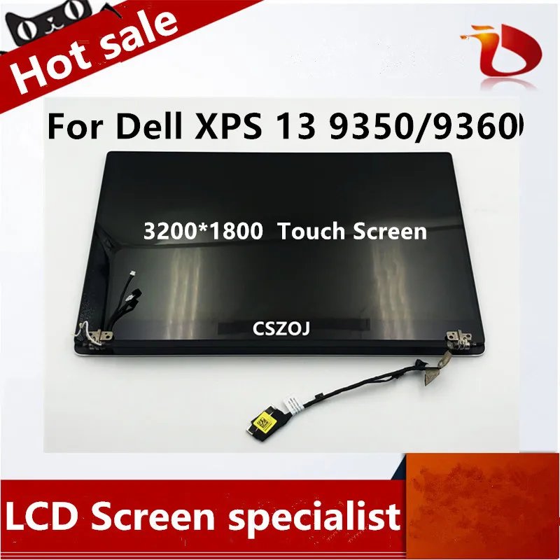 

Pantalla LCD Original De 13,3 Pulgadas Para Dell XPS 13, 9350, 9360, 1920x1080, 07TH8V, P54G, P54G002, Plata,9360 9350 Screen