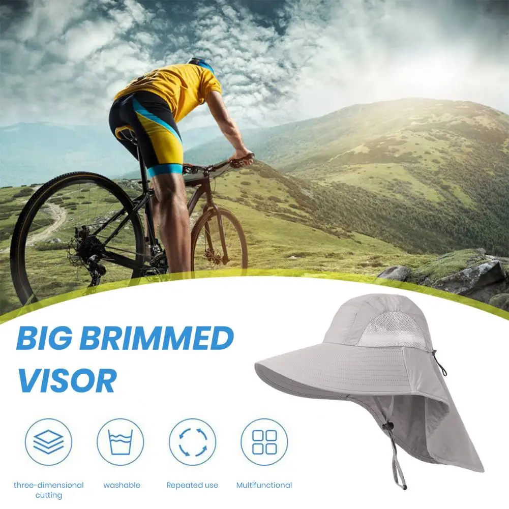 

Unisex Outdoor Sun Hat with Neck Flap UV-Protection Waterproof Hiking Hat Wide Brim Women Men Gardening Hat Outdoor Accessories