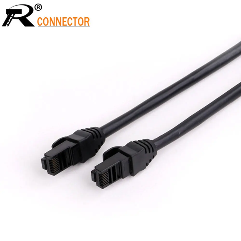 

10 шт. Cat5e Ethernet кабель Кристальные головки черный сетевой кабель Ethernet Cat5e Lan кабель для маршрутизатора ПК Ps4 ТВ ноутбука RJ45 шнур