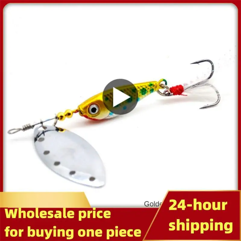 

Spinner Spoon Metal Fishing Lure 9g 13g 16g Crankbait Spoon Artificial Baits Wobbler Rotating Bait with Treble Hooks