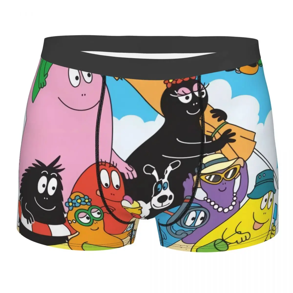 

Barbapapa Family Love Underwear Men Sexy Printed Customized Cartoon TV Show Boxer Shorts Panties