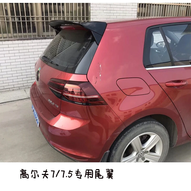 Roof Wing Aspec style for Golf7 MK 7 MK7.5 Car Styling ABS Plastic Mater Rear lip Spoiler Golf 2014-UP