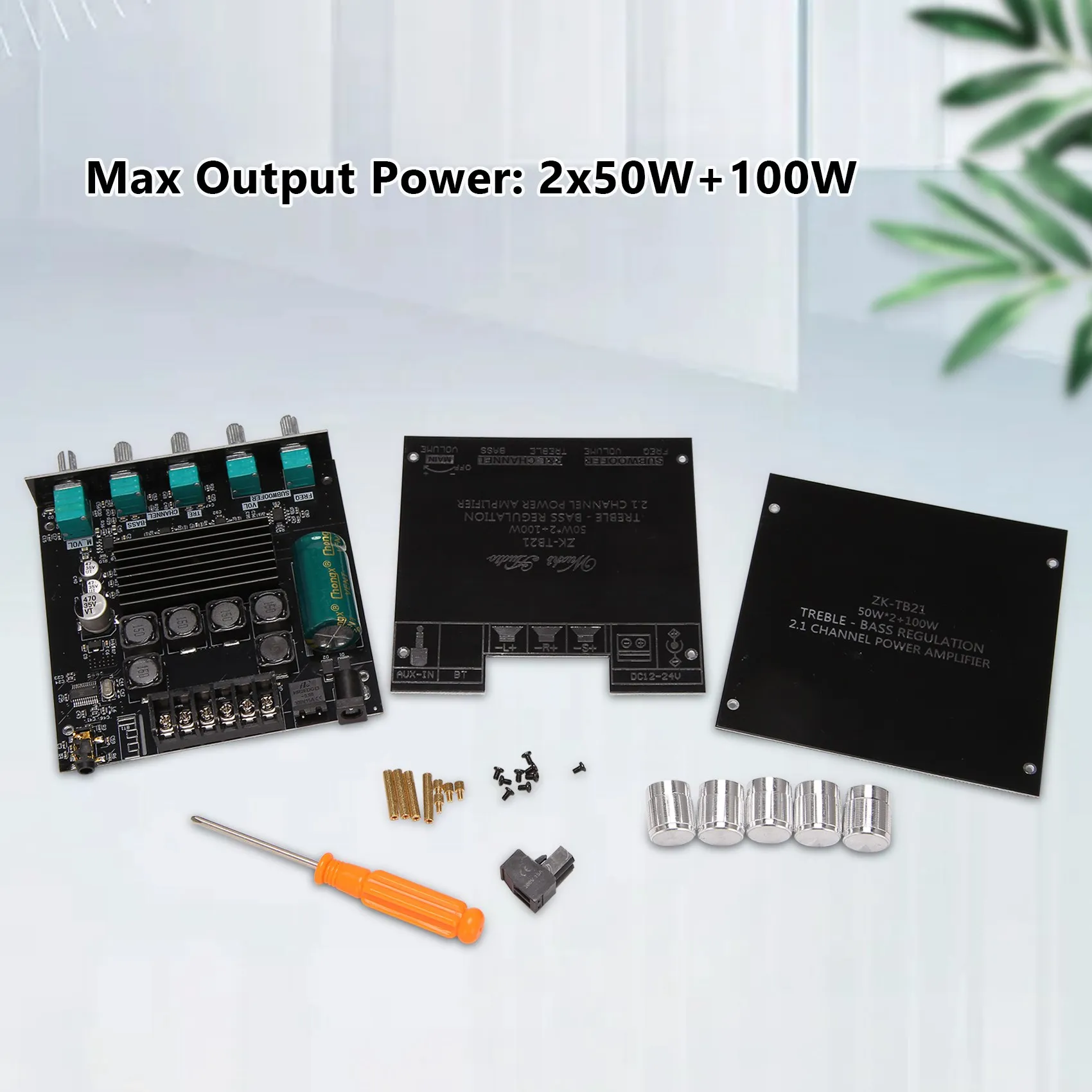 ZK-TB21 TPA3116D2 Усилитель Bluetooth 5.0 с басами 50WX2 + 100W 2.1 Canaux Amplificateur Audio StéRéO