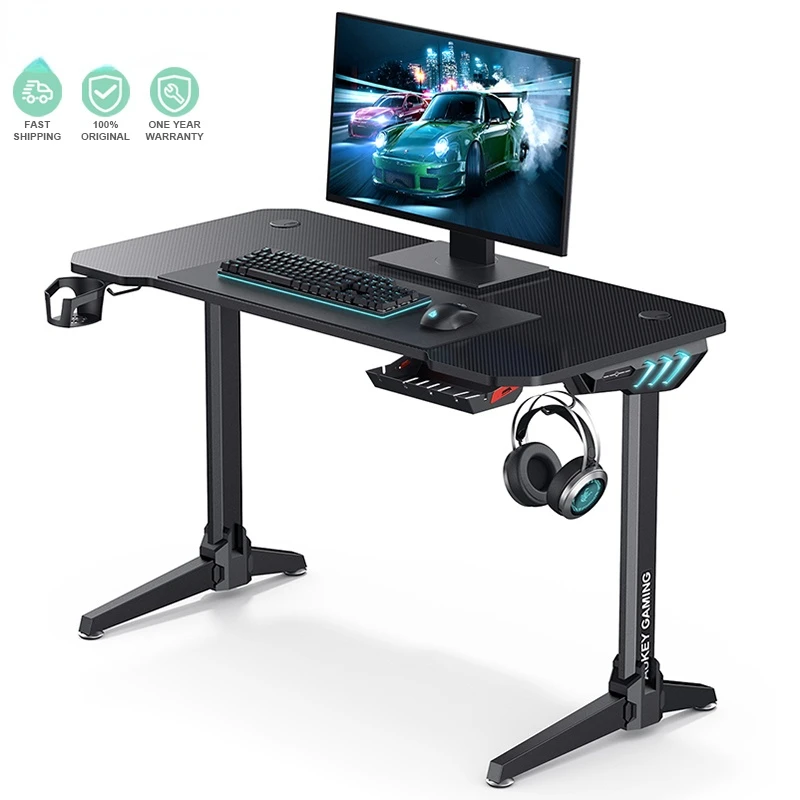 

LY113 Gaming Table Computer Desk Desktop Home Office Black Gaming Desk Cool Gamer Desk|Lapdesks