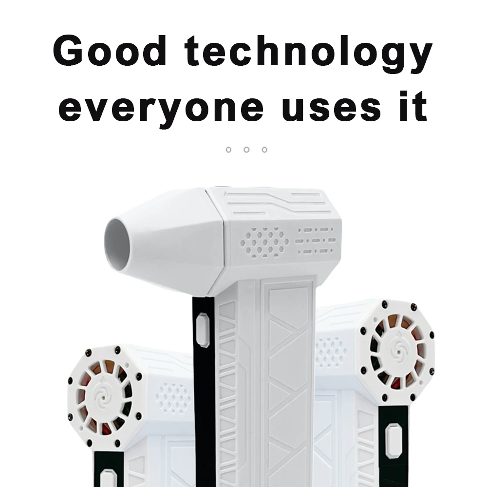 Air blower 140000RPM Turbo Jet Fan Brushless Motor Handheld Duct 62M/S Portable Type-C Charging with Power Display ventilado