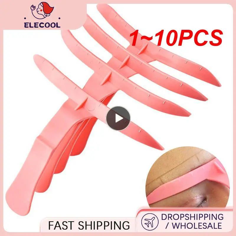 

Пластиковая микроблейдинг для бровей, устройство для придания формы, инструмент для начинающих татуировок, бровей, линейка, 1 ~ 10 шт.