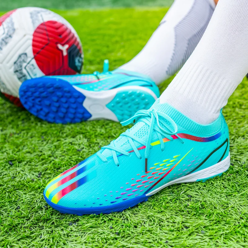 Mens Soccer Shoes Society Krampon Football Boots Cleats Sneakers Kids Futsal Training Non-slip Turf Free Shipping Football Shoes