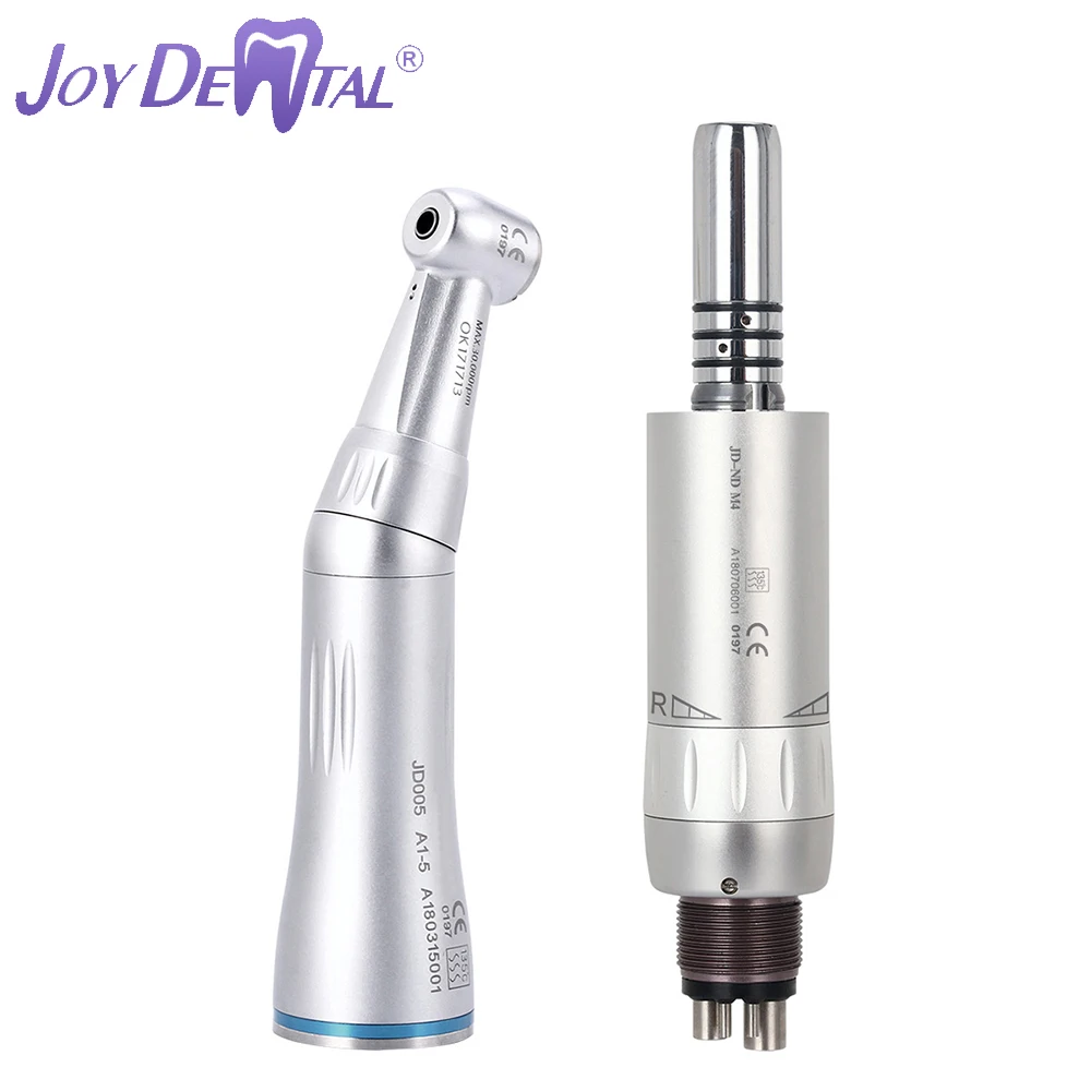 

JOY DENTAL Dental Low Speed Contra Angle Handpiece 4 Holes Air Motor Inner Water 1 Pcs