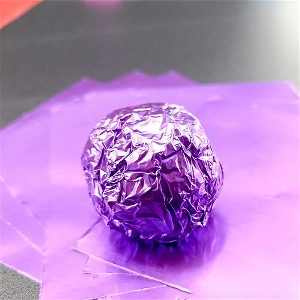 

Блестящая алюминиевая фольга для конфет, 8 см, 100 шт