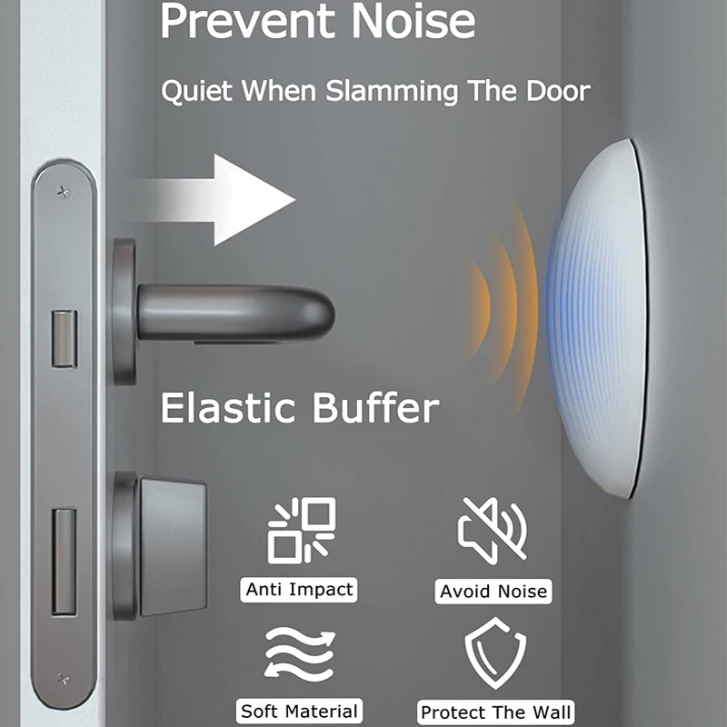 

6/12 шт., силиконовые самоклеящиеся пробки для дверей