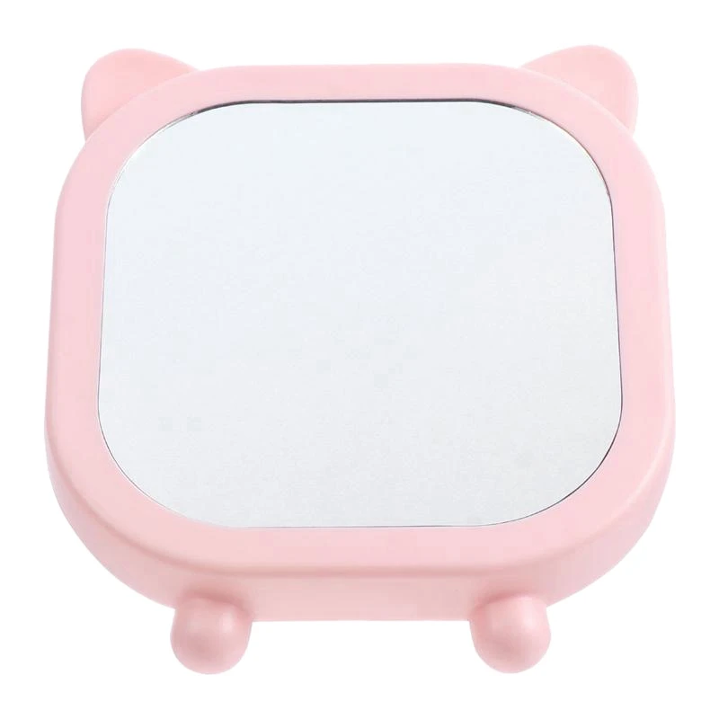 

1Pc Desktop Mirror Lovely Cartoon Folding Mirror Tabletop Mirror Cosmetic Mirror